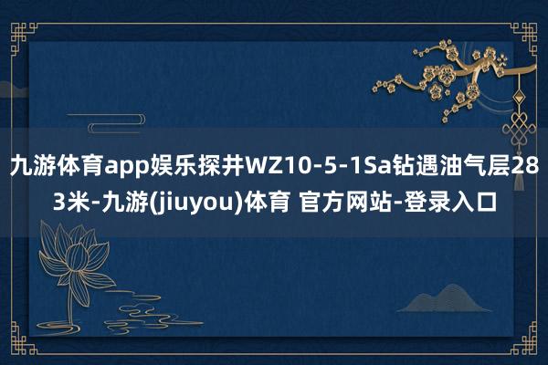 九游体育app娱乐探井WZ10-5-1Sa钻遇油气层283米-九游(jiuyou)体育 官方网站-登录入口